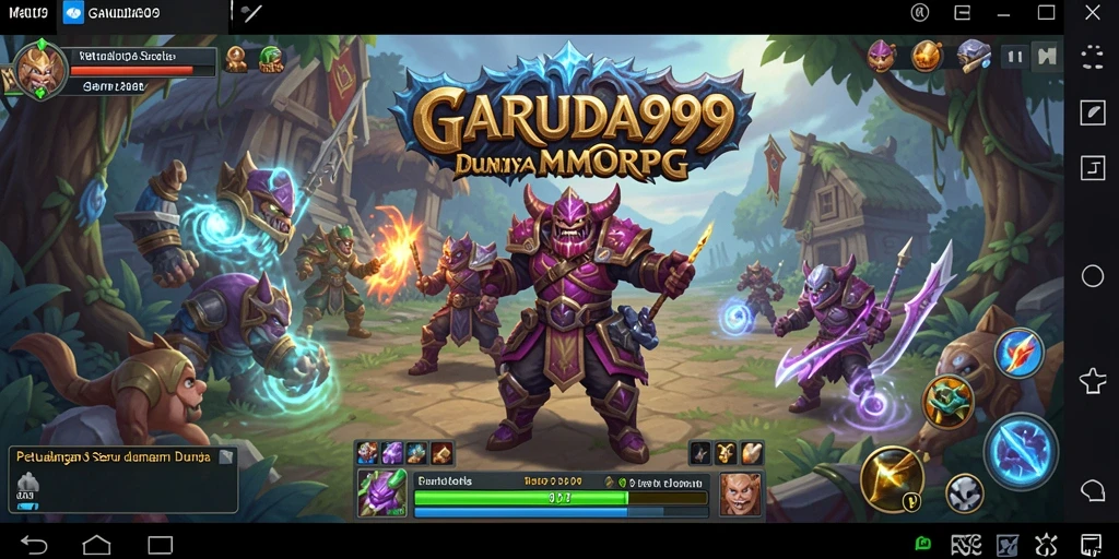 Tampilan gameplay RPG yang menakjubkan dan mendalam di GARUDA999.