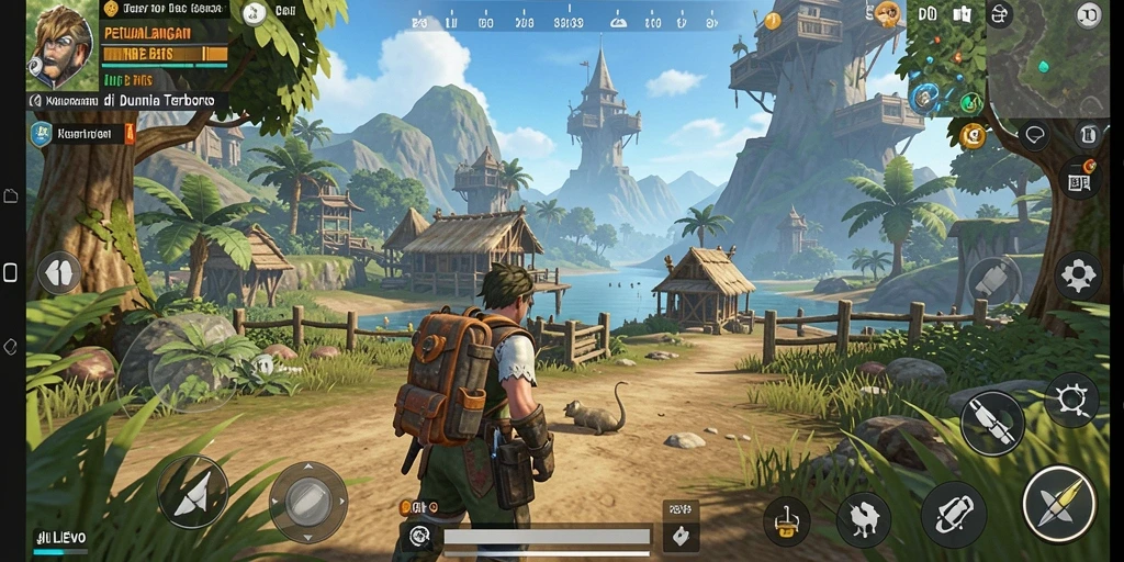 Tampilan gameplay <strong>JILIEVO</strong> yang menakjubkan di dunia terbuka.